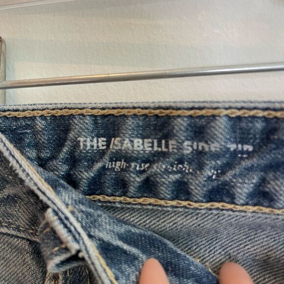 AG Jeans Crossover High Rise Straight Leg Side Zipper 31 - Picture 5 of 7